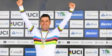 Eduardo Santas, un inesperado oro mundial en la crono
