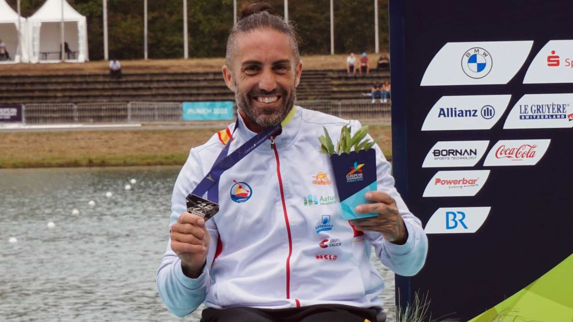 Higinio Rivero, paladas de plata en el Europeo de Múnich
