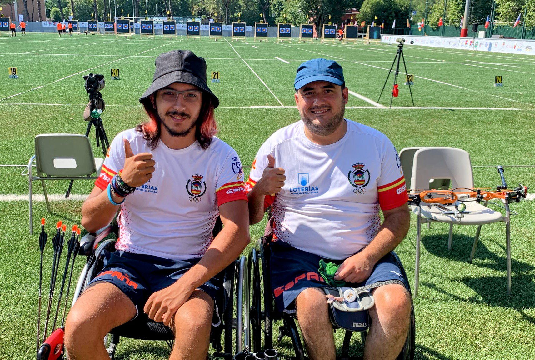 Fernando Galé y Adrián Martínez, plata continental en tiro con arco