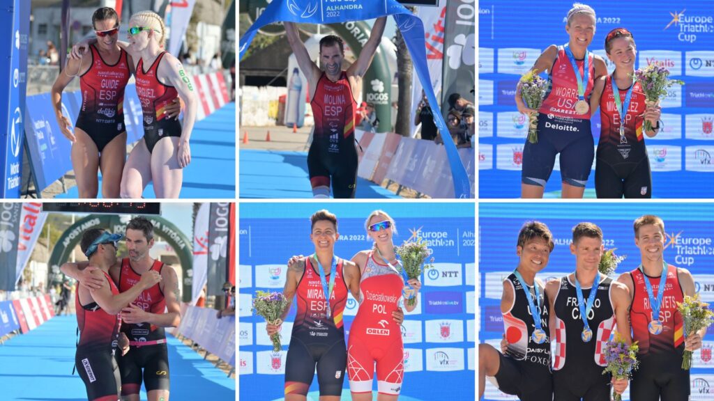 El triatlón español suma seis medallas en la Copa del Mundo de Alhandra