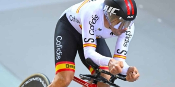 Maurice Eckhard se cuelga el bronce en scratch en el Mundial
