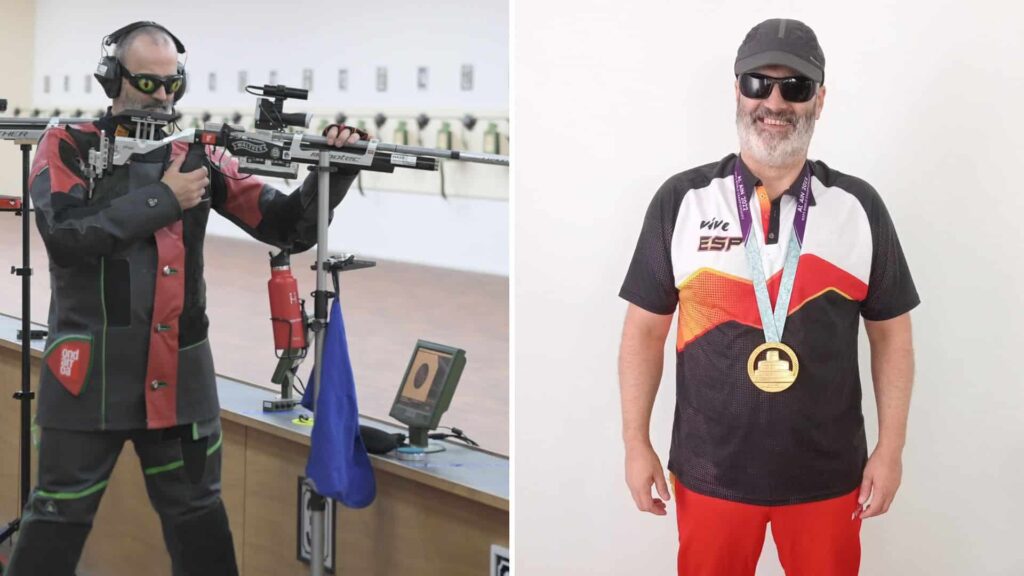 Ager Solabarrieta, campeón del mundo de tiro a ciegas