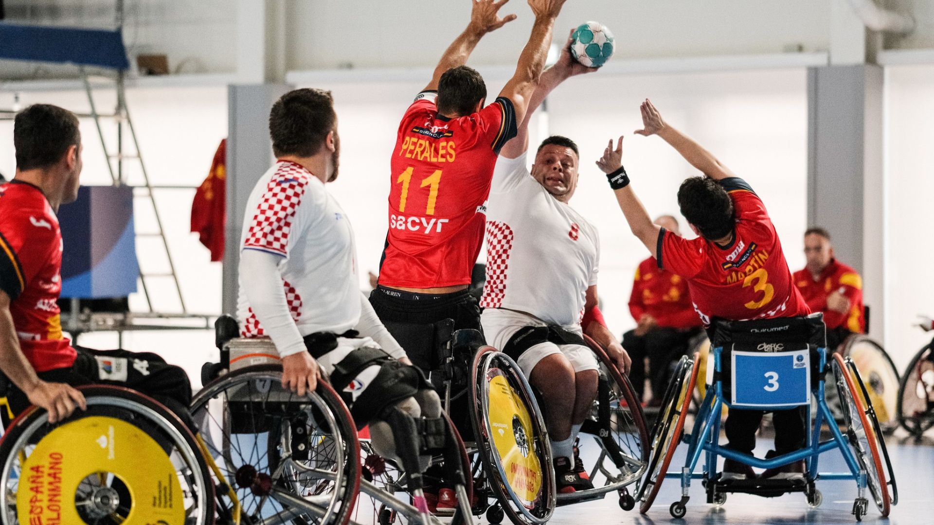 Los 'hispanos', quintos en el Mundial de balonmano en silla