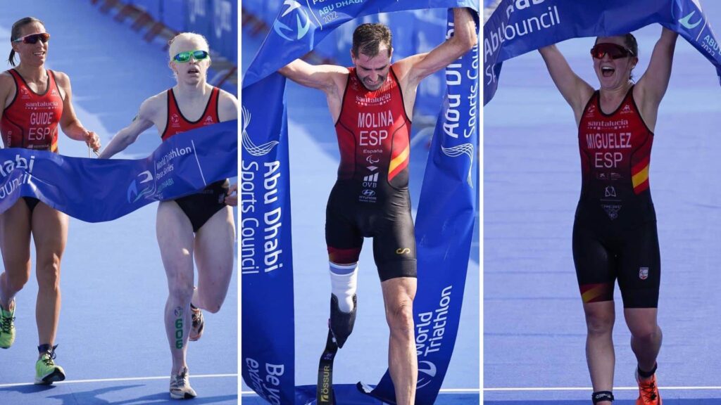 Tres oros, una plata y un bronce, botín del triatlón español en el Mundial