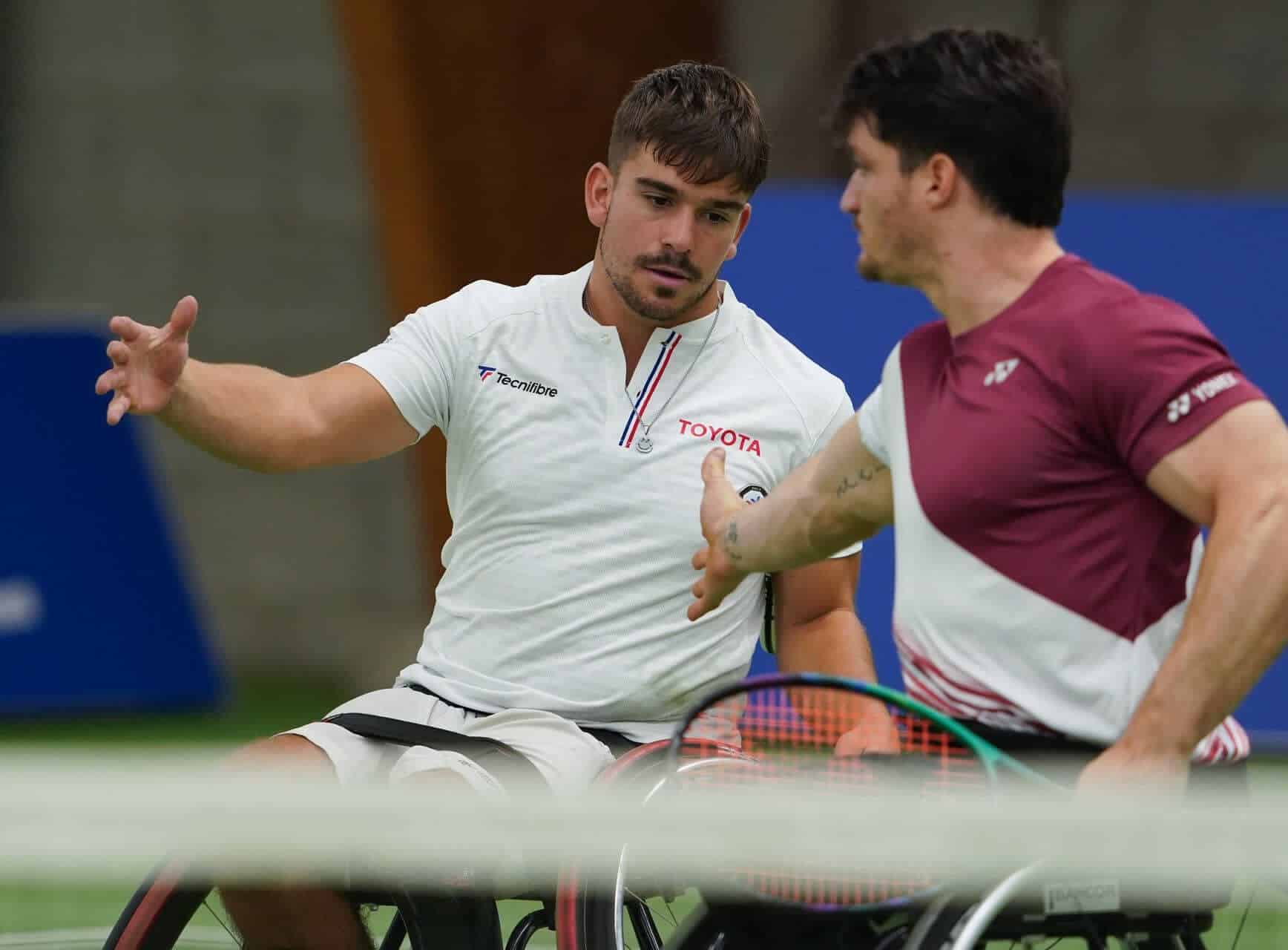 Martín de la Puente, un maestro de dobles en tenis en silla