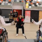 Álex Prior y Judith Rodríguez lideran la prueba de esgrima en Vigo