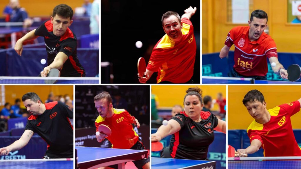 Una cosecha de siete medallas para el tenis de mesa español