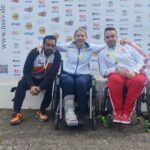 Juan Saavedra dispara a la plata en el Internacional de Hannover