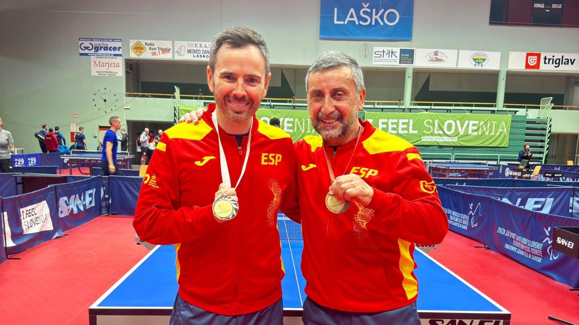 Plata de Álvaro Valera y bronce de Juan Bautista Pérez en Eslovenia