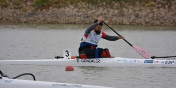 David Mella luce una plata en la Copa del Mundo de piragüismo