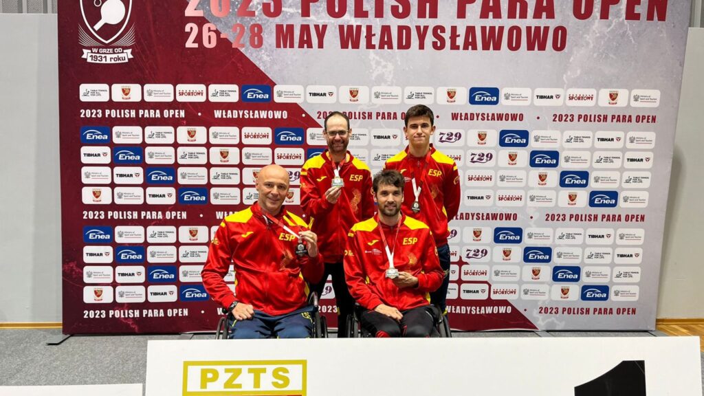 Siete medallas para España en el Open de Polonia de tenis de mesa