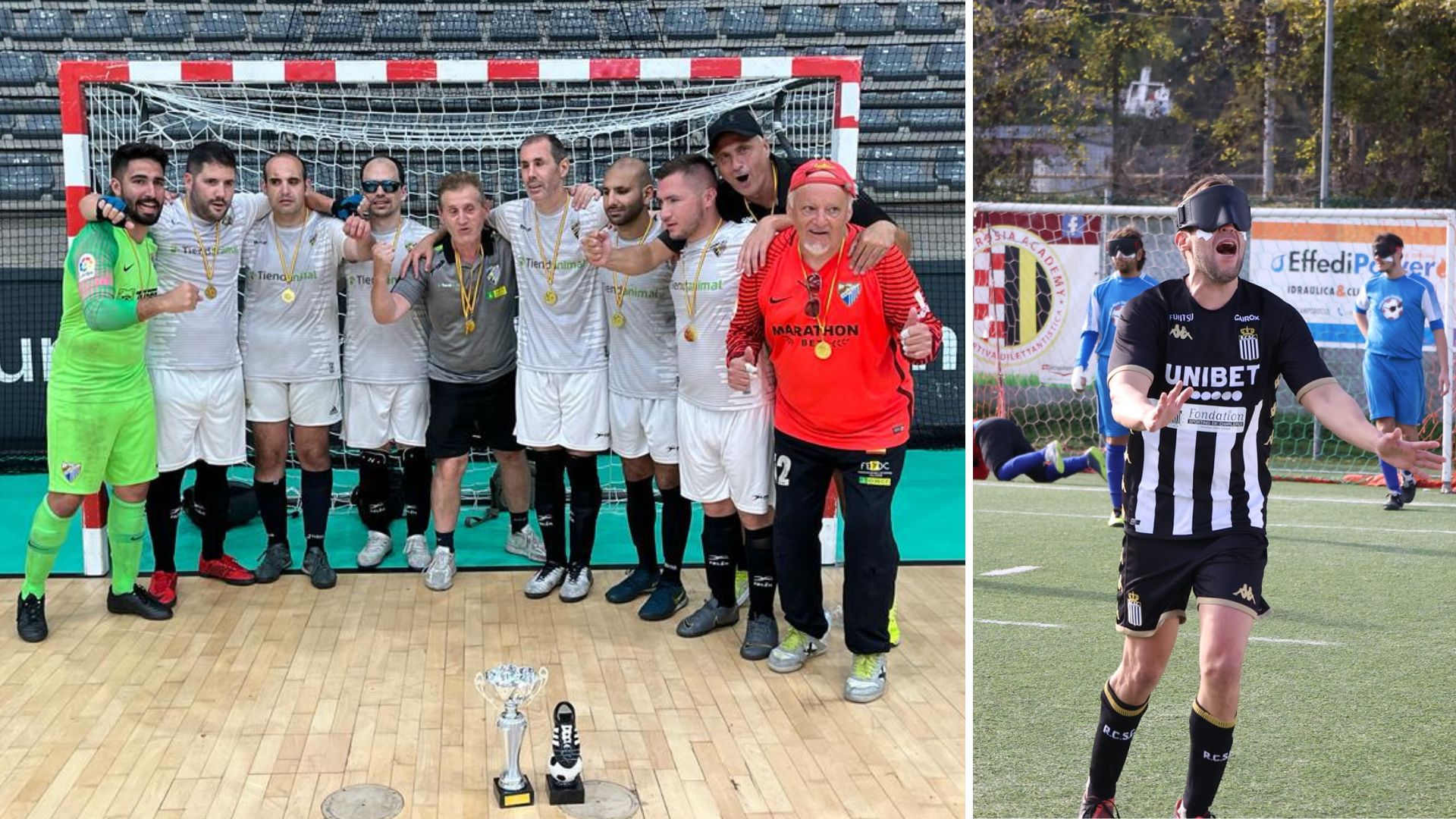 Málaga gana el Campeonato de España y ‘Niño’ la Liga Europea de fútbol para ciegos