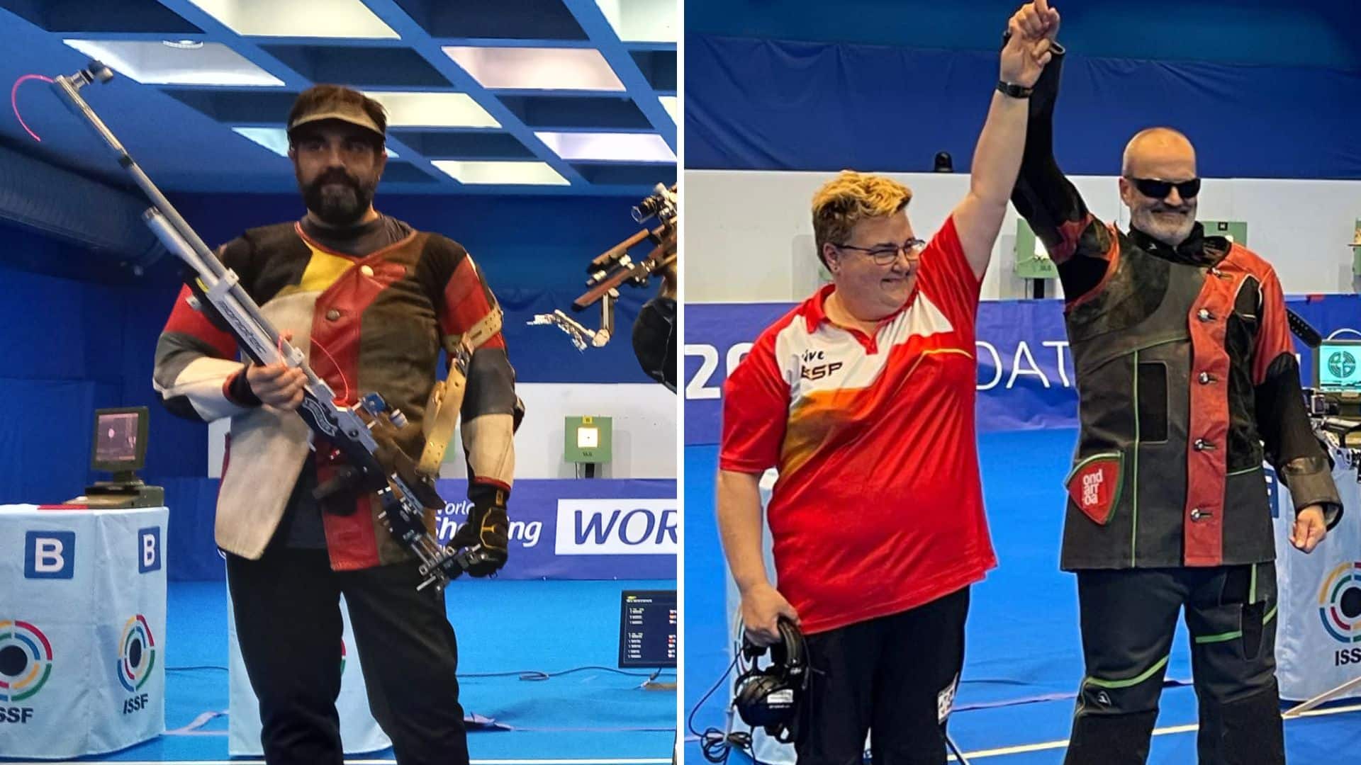 Juan Saavedra y Ager Solabarrieta disparan a las medallas en Croacia