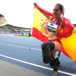 Zancadas de plata mundial para Sara Andrés en 100 metros T64