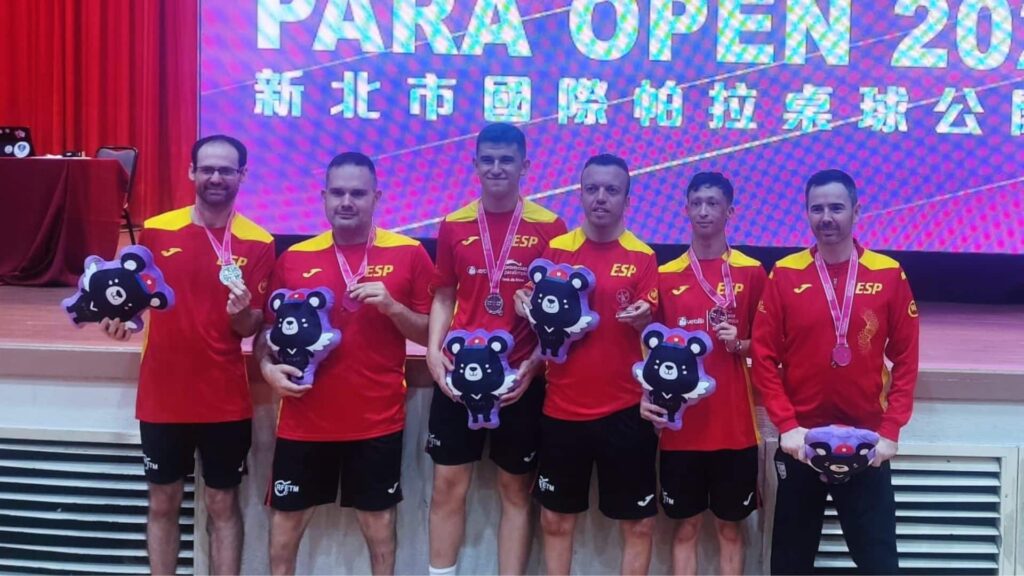 El tenis de mesa español cosecha seis preseas en el Open New Taipéi