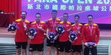 El tenis de mesa español cosecha seis preseas en el Open New Taipéi