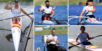 Tres oros y dos bronces para el piragüismo español en el Europeo