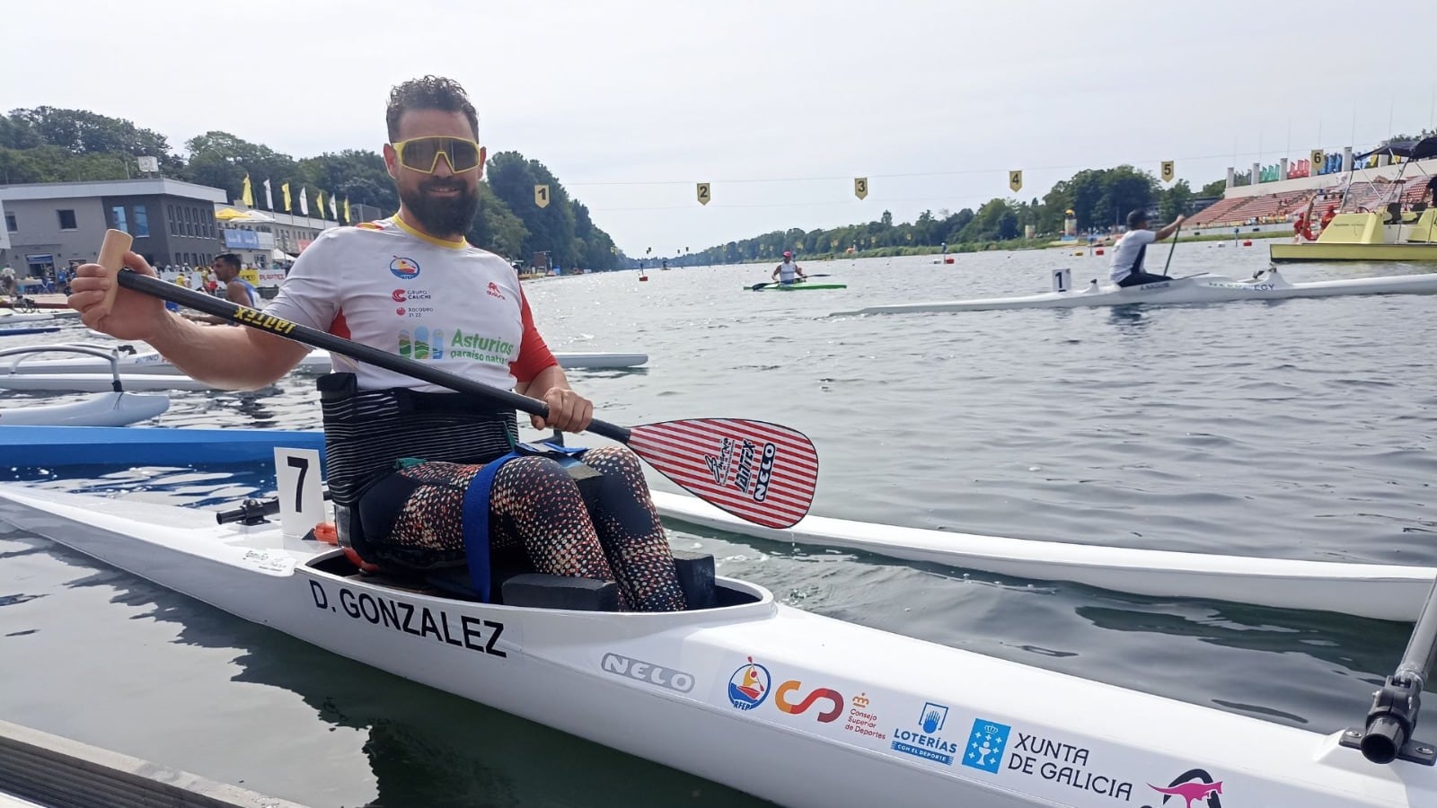 David Mella, subcampeón del mundo en canoa VL1