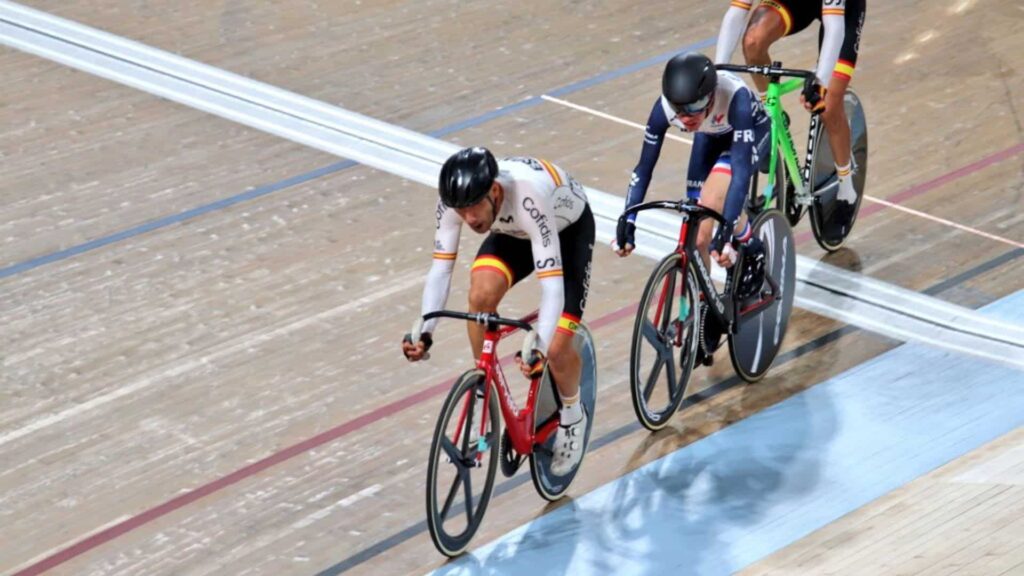 Maurice Eckhard, subcampeón del mundo en scratch C2 en Glasgow