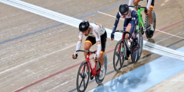 Maurice Eckhard, subcampeón del mundo en scratch C2 en Glasgow