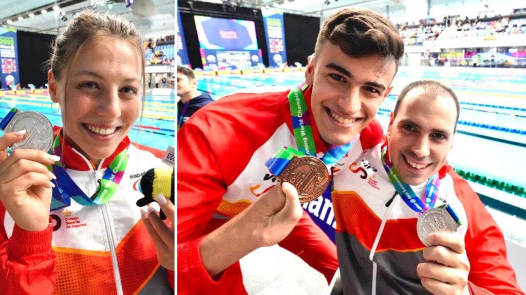 Tres platas y un bronce en la penúltima jornada del Mundial de natación