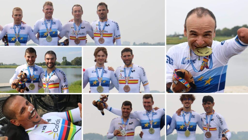 El ciclismo español suma ocho medallas en la contrarreloj del Europeo