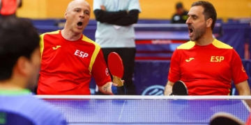 Una plata y dos bronces en dobles para España en el Europeo de tenis de mesa