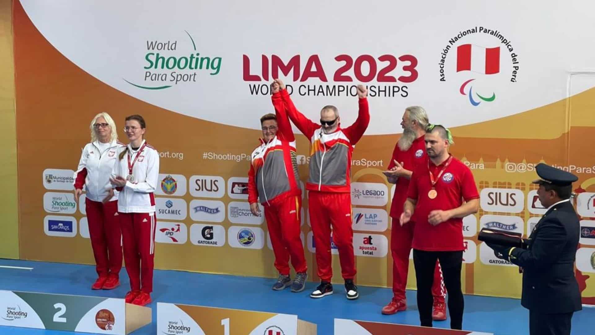 Ager Solabarrieta, bicampeón del mundo en carabina para ciegos