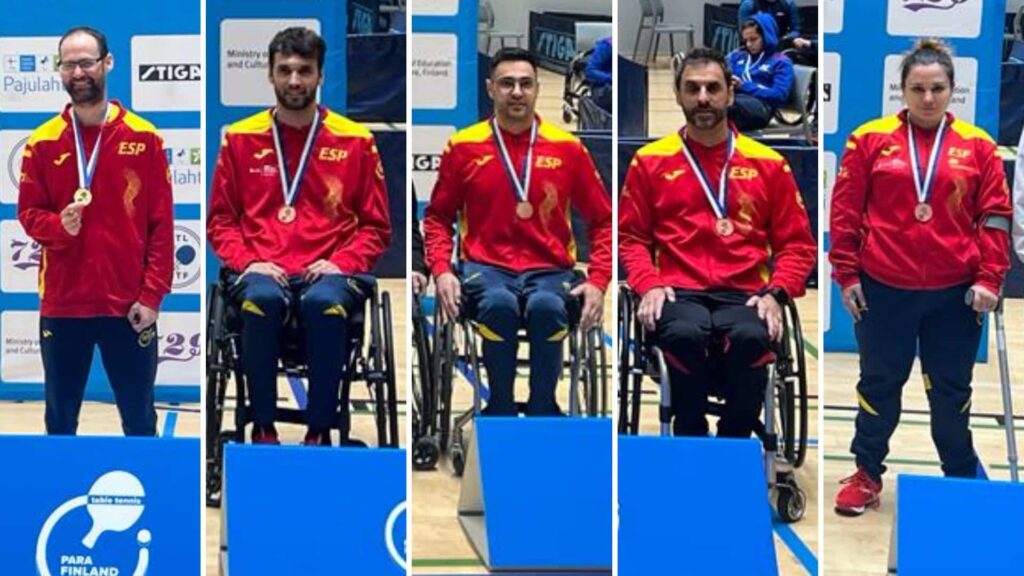 Ocho medallas para el tenis de mesa español en el Open de Finlandia