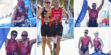 La ‘ParaTriArmada’ logra cinco oros y cuatro bronces en la Copa del Mundo de Málaga