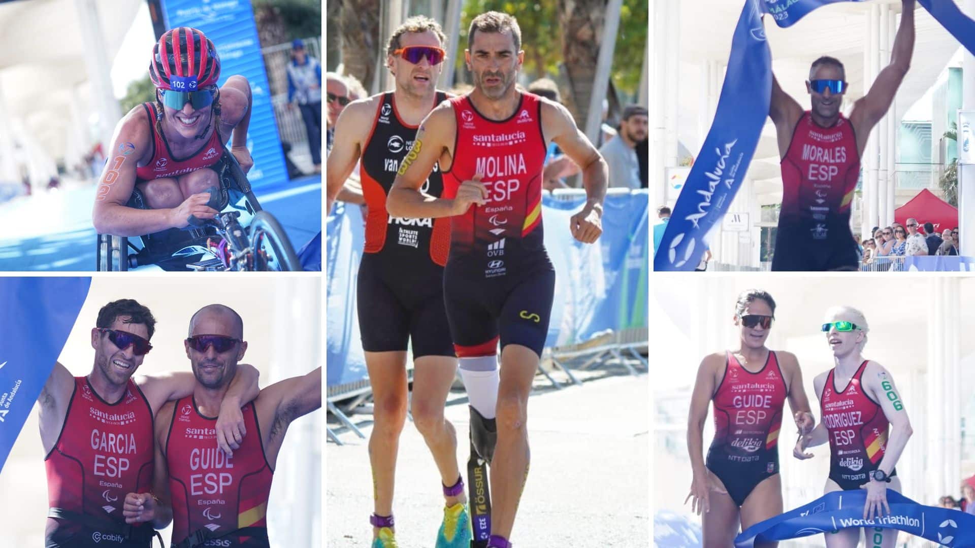 La 'ParaTriArmada' logra cinco oros y cuatro bronces en la Copa del Mundo de Málaga