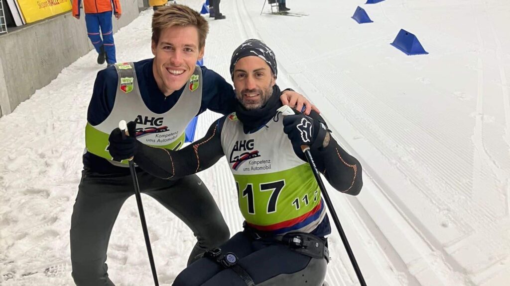 Higinio Rivero y Nil Riudavets se abren paso sobre la nieve