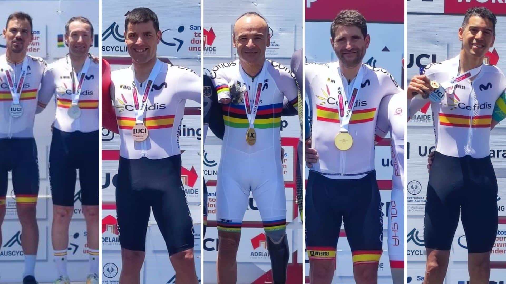 El ciclismo español abre la Copa del Mundo con cinco medallas