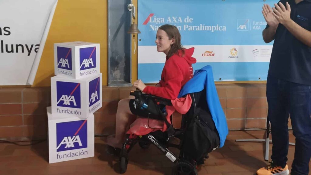 Marta Fernández le da un mordisco al récord mundial en 50 mariposa S3
