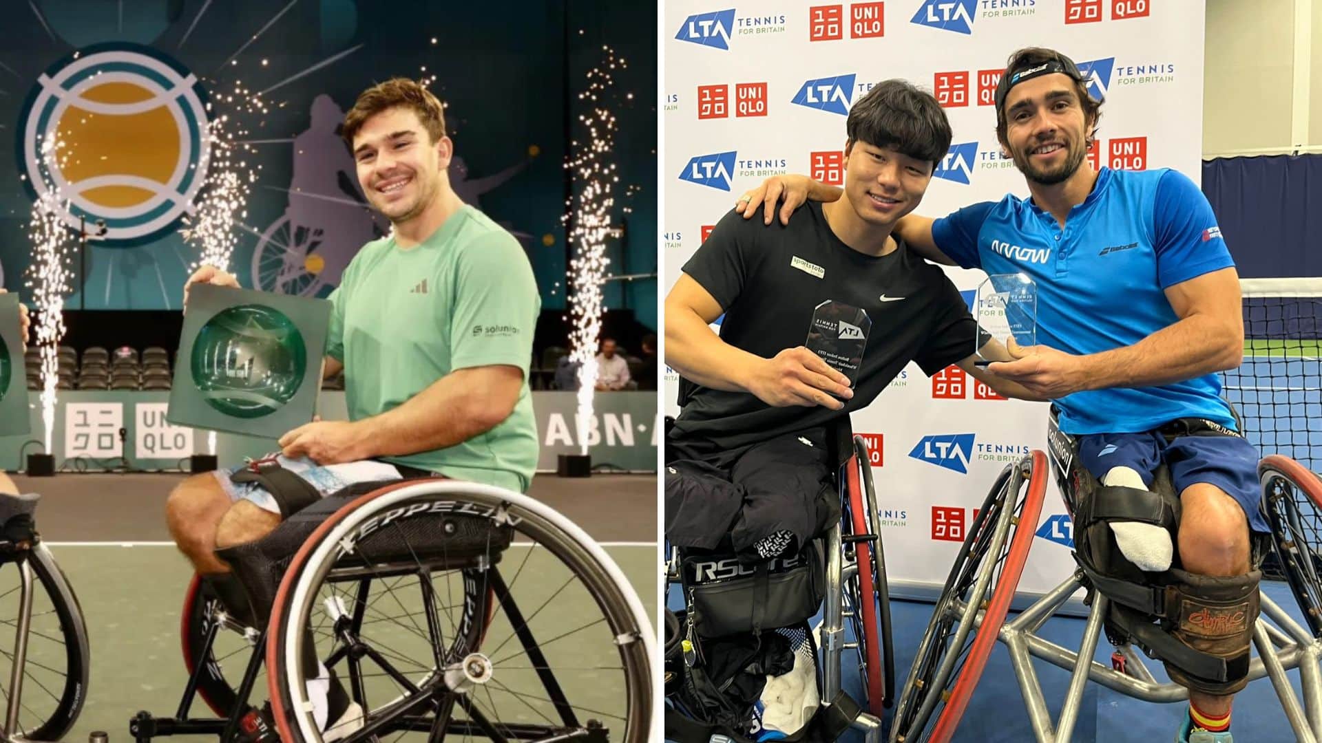 Martín De la Puente y Dani Caverzaschi levantan títulos en dobles