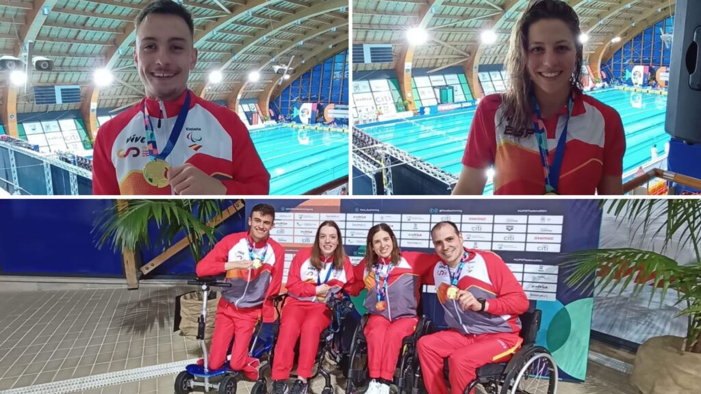 Íñigo Llopis, Núria Marquès y el relevo 4×50 libre se bañan en oro en el Europeo