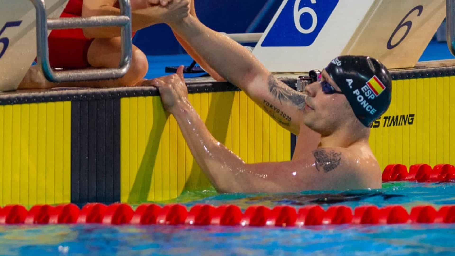 Un enérgico Toni Ponce lidera una jornada con siete medallas para España