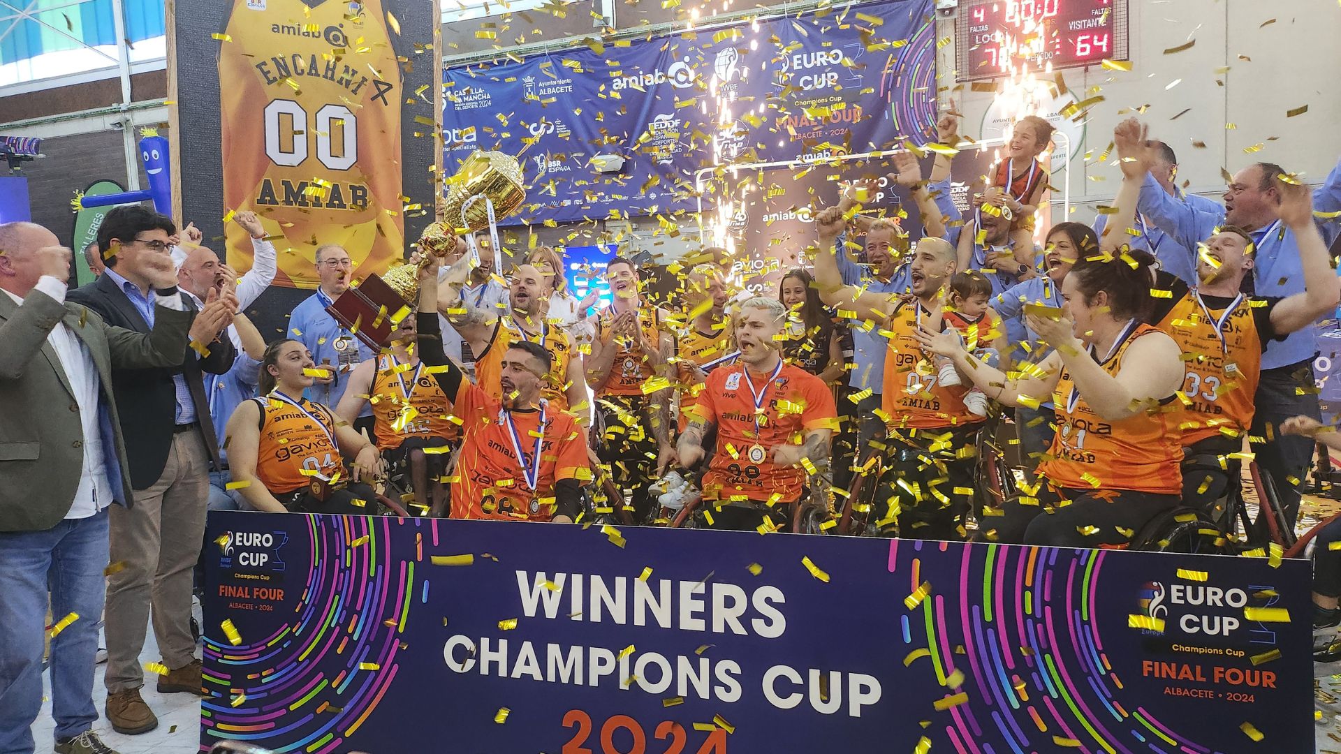 El Amiab Albacete alza su tercera Champions Cup consecutiva