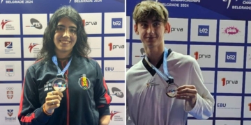 Dalia Santiago y Joel Martín, bronces en el Europeo de taekwondo