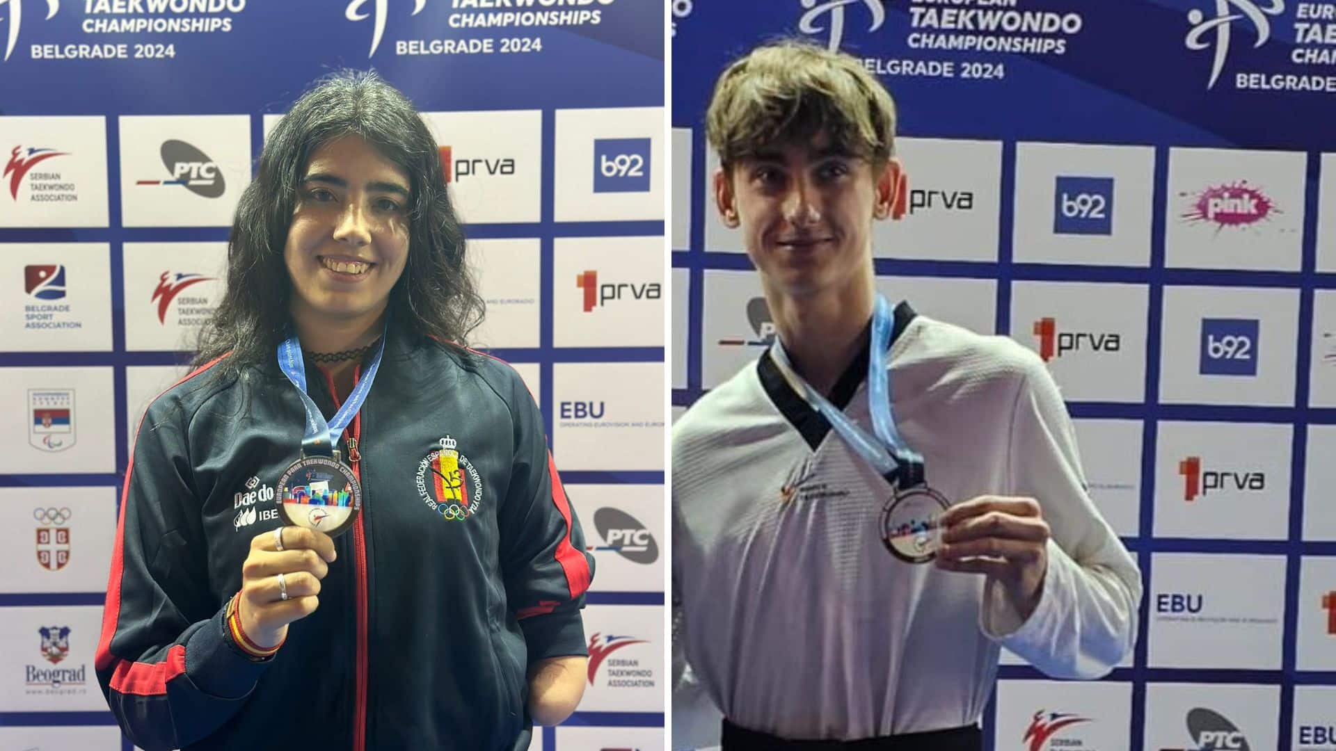 Dalia Santiago y Joel Martín, bronces en el Europeo de taekwondo