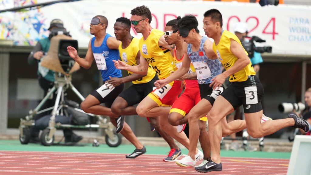 Bronce mundial en 100 metros T11 de Eduardo Uceda y Diego Folgado