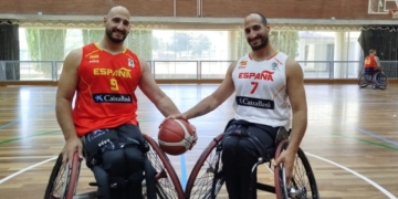 Alejandro y Pablo Zarzuela, selección española de baloncesto en silla de ruedas