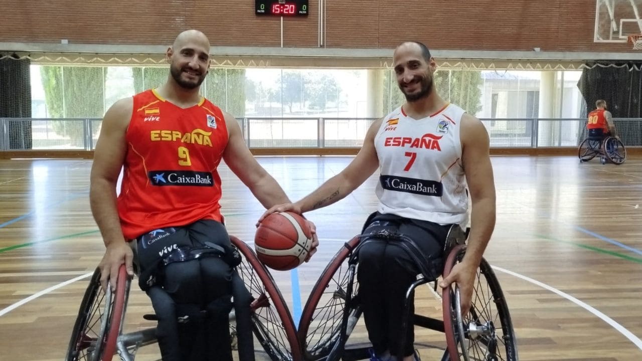 Alejandro y Pablo Zarzuela, selección española de baloncesto en silla de ruedas