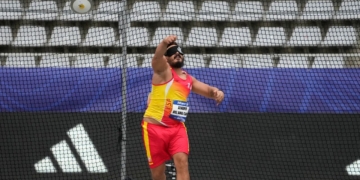 Álvaro del Amo lanzamiento disco atletismo paralímpico