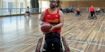 Asier García baloncesto en silla de ruedas selección española