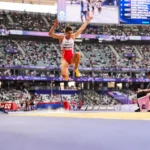 Sara Martínez salta hacia la plata en su ‘Last Jump’ en el foso de arena