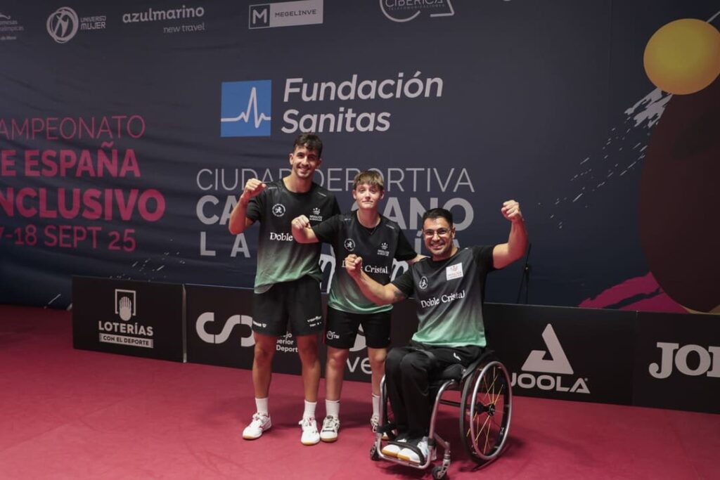 Fuente del Maestre gana el Campeonato de España Inclusivo de tenis de mesa