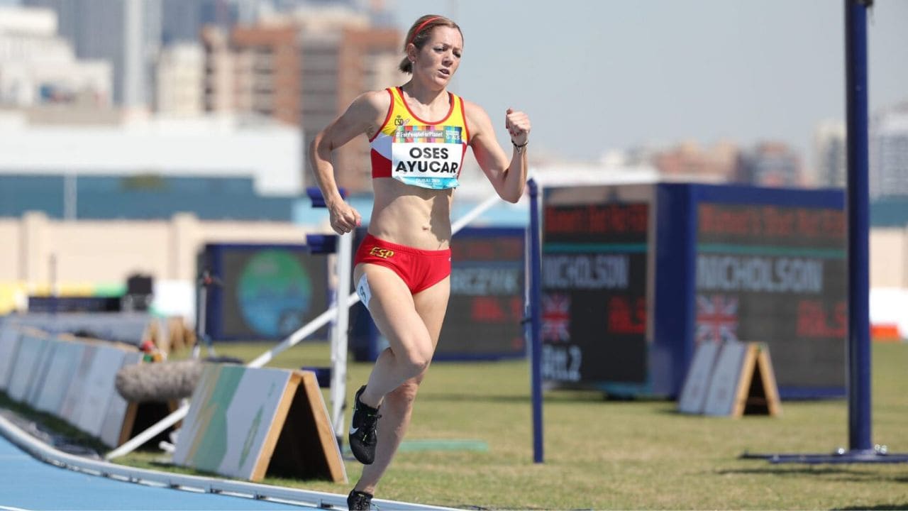 Izaskun Osés plata en 1.500 T11 Mundial Nueva Delhi