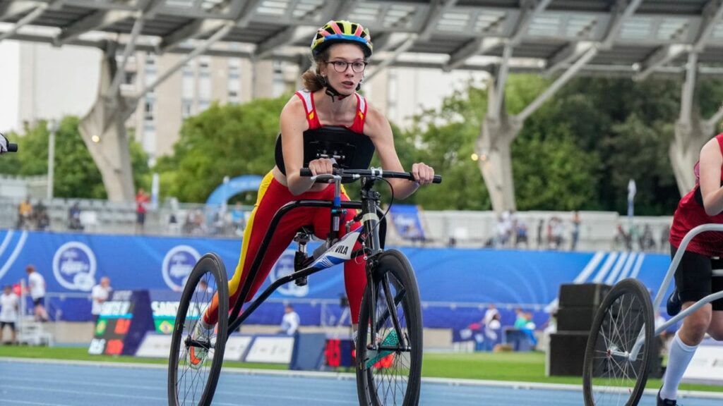 Plata mundial de Judith Tortosa en 100 metros T72 en Nueva Delhi
