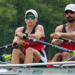 Doble scull mixto español décimo Mundial de remo Shanghái